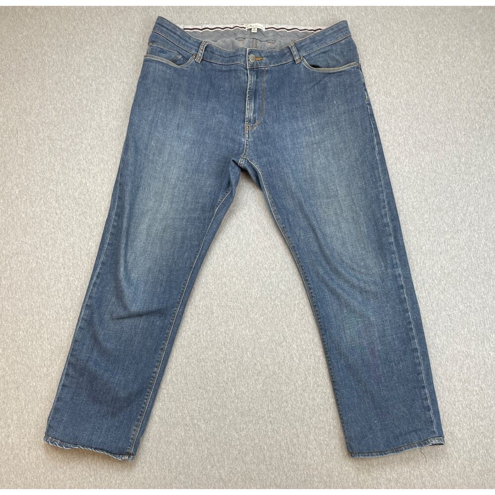 Peter Millar Jeans Mens 38 Blue Cotton Blend Stretch Straight MS18B94
